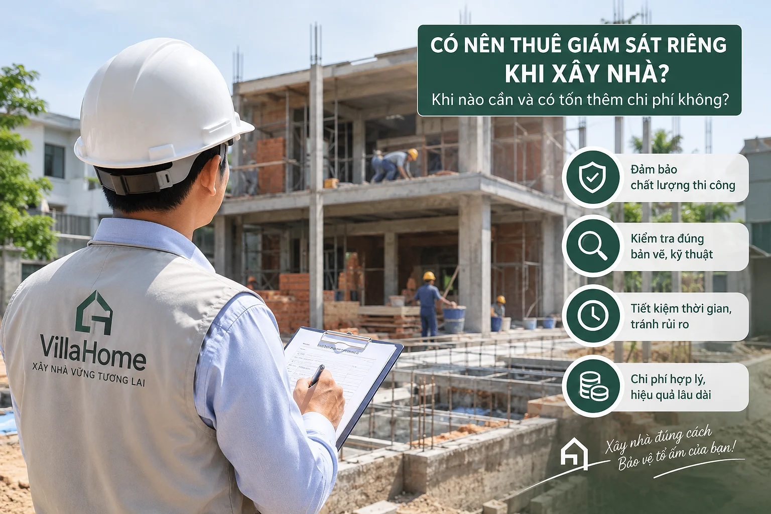 Có Nên Thuê Giám Sát Riêng Khi Xây Nhà? Khi Nào Cần Và Có Tốn Thêm Chi Phí Không?