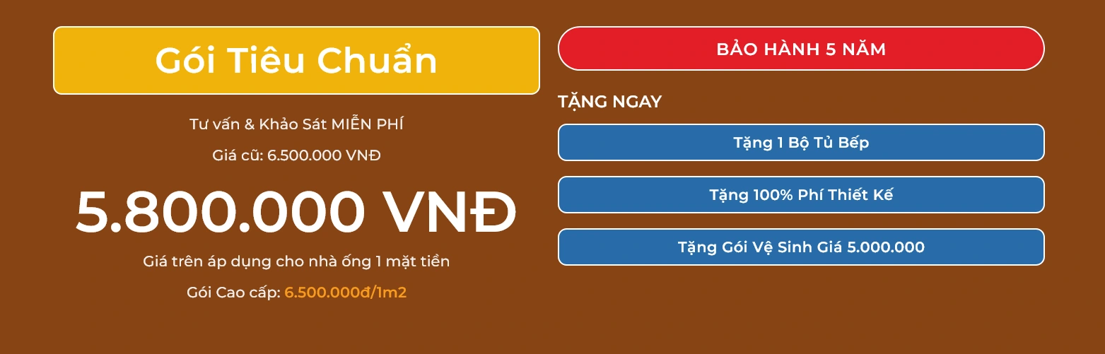 Giới thiệu gói Tiêu Chuẩn VillaHome